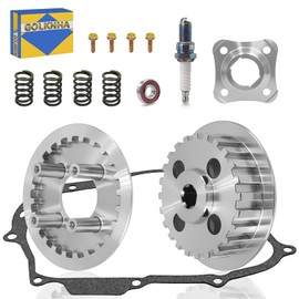GOLKNHA Clutch Kit & Center Inner Hub & Outer Pressure Plate with Cover Gasket for Honda CRF100F 2004-2013 XR100 XR100R XL100S OEM# 22121-436-000 22350-115-020 11393-KN4-751