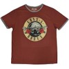 Guns N' Roses Classic Logo Ringer T Shirt, red, XXL