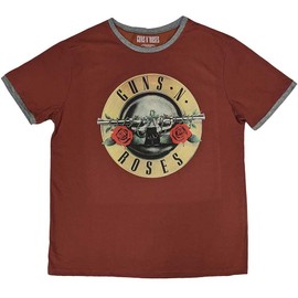 Guns N' Roses Classic Logo Ringer T Shirt, red, XXL