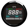 GPS Speedometer Odometer, 52mm Digital Waterproof Adjustable Speed Gauge for