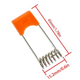 zutisay Panel Lamp Spring Clip Lighting Accessories Securing Clamps Lamp Spring Clips Applicable to all kinds of LED downlights, panel lights, ceiling lights (orange) -12pcs