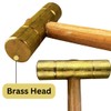 BENCH WIZARD Brass Mallet | Double-Sided 1/2" (1.3 cm) Striking