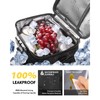 Insulated Lunch Bag with Combination Lock - Durable Leakproof Soft