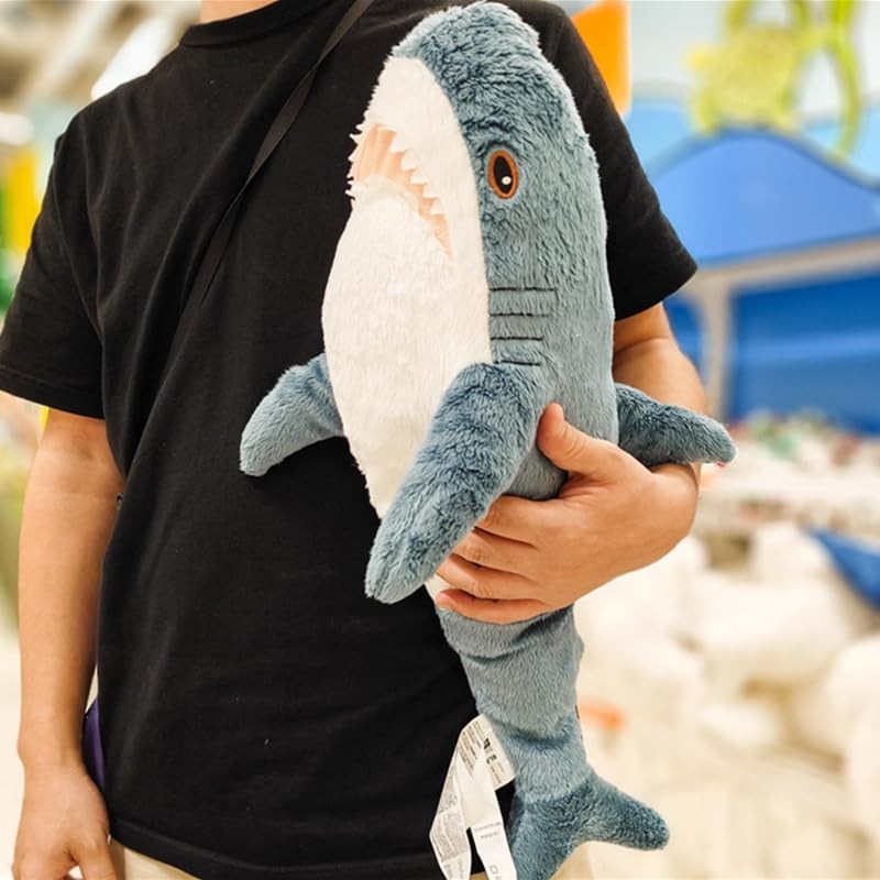 DODXIAOBEUL 21 Inch（54cm） BLAHAJ Throw Pillow Shark Stuffed Animal Soft