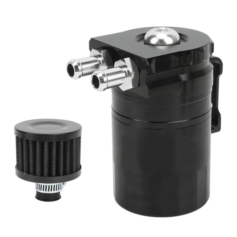 Car Oil Catch Can Internal Baffle Dual Chamber Filter Aluminium