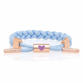 Rastaclat Bracelet for Men and Women - Love Light Blue Braided Bracelet | Adjustable Stackable & Made by Hand (Small/Medium)
