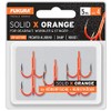 Fukura Solid X Orange Treble Hooks Size 4 Pack of