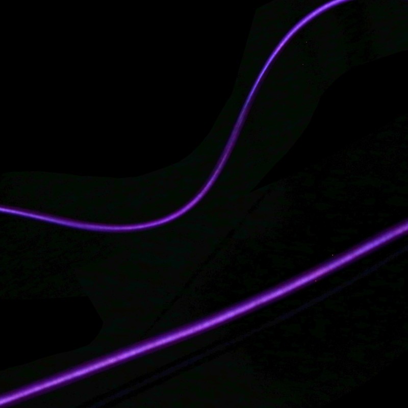 X AUTOHAUX 4 Meter/13ft Neon EL Wire Strip Purple Light