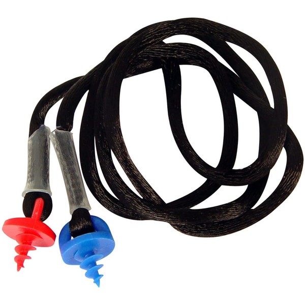 Radians CEPNC-B Custom Molded Earplugs Black Neckcord with Red and Blue Screws, Earplugs not included, Model:RADCEPNCB