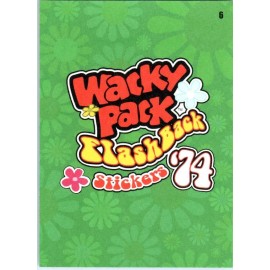 2024 WACKY PACKAGES CHASE - WACKY PACK FLASHBACK TO 74 - CARD # 6 SUFFERTONE