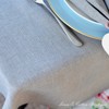 Linen & Cotton Florence Luxury Tablecloth with Hemstitch - 100%