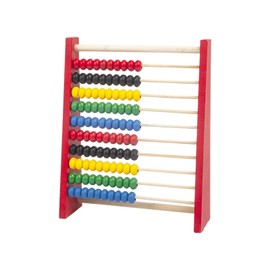 Counting frame, primary school rule slider, abacus, wooden rule slider, primary school, wooden counting frame, rule slider wood, with 100 beads, 1 piece