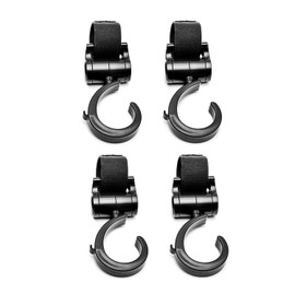 Pack of 4 Swivel Hooks, Child Shopping Cart Accessories, Multifunctional Hooks, Non-Slip Double Hooks, for Hanging Handbags, Shopping Bags