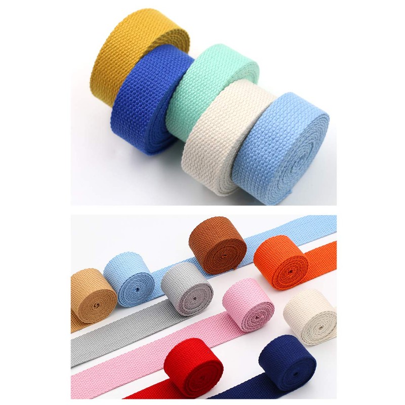Aumey Cotton Webbing，Webbing Bag Handles, Bag Strap for Tote Bag