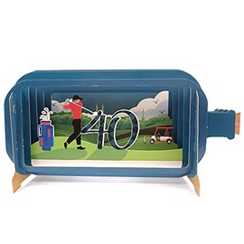 Alljoy Cards MIB102 Golf 40th Birthday Card