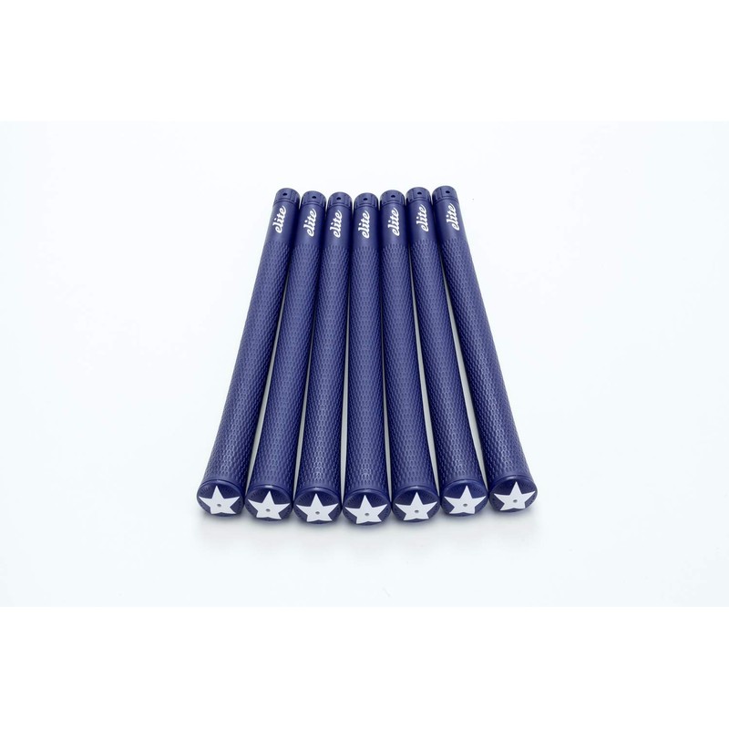 elitegrips S48 Star Golf Grips, Set of 7, Navy, No