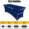 Smiry 2 Pack Spandex Table Cloth 6FT, Elastic Fitted Stretch