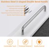 MOROBOR Stainless Steel Solid Round Handle, 100 mm Hole Centers