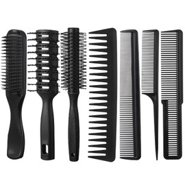 7Pcs Hair Brush for Men-Styling Brush Detangling and Smoothing Combs for Men All Hair Type