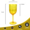 Yalin Set of 6 Unbreakable 15 oz Acrylic Plastic Wine