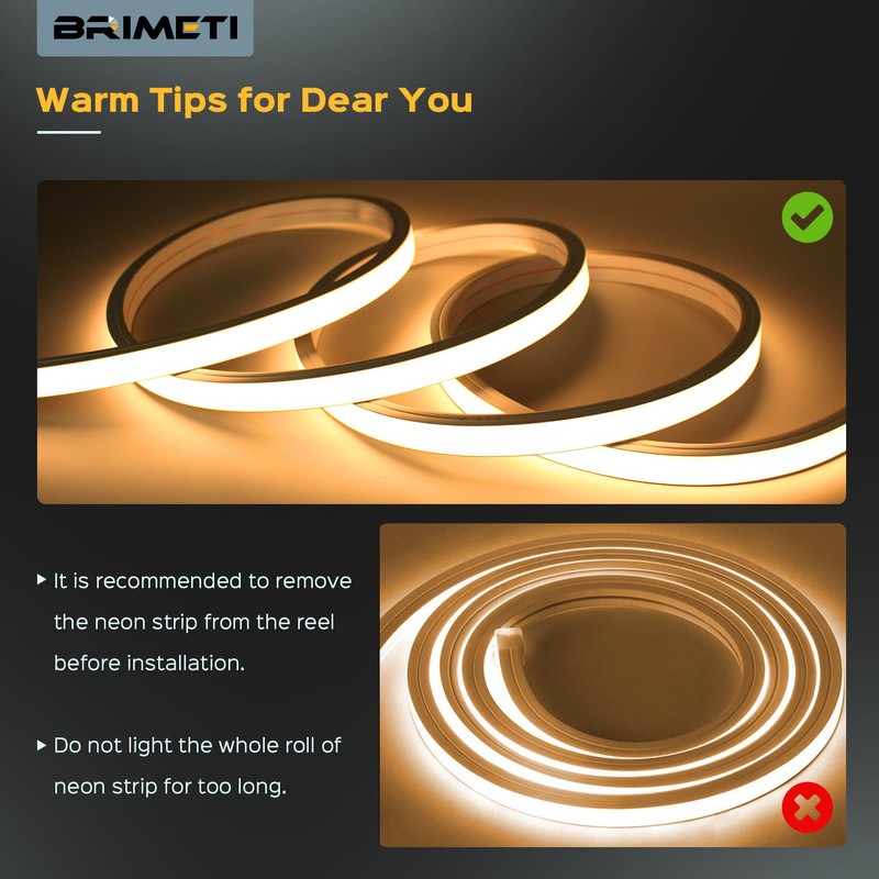 BRIMETI 5 m Neon LED Strip Outdoor LED Strip Waterproof