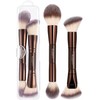 MAGEFY 2 Piezas Brochas de Maquillaje de Doble Punta, Set