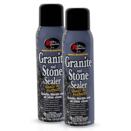 Rock Doctor Granite Sealer for Marble, Stone, and Tile Countertops, Streak-Free Finish with Stain Resistant Moisture Protection, Interior and Exterior Use, Pack of 2