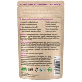 B-Vitamin Complex – Together Health – Whole Food Nutrients - 8 Essential B Vitamins - Vitamin C – Vegan Friendly – Made in The UK – Pack of 3 – 90 Vegecaps