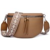 FOMAX Women's Bum Bag, Wide Shoulder Strap in Bohemian Style,