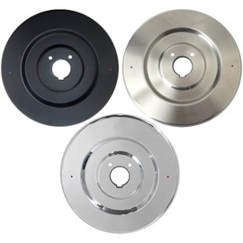 HaeKap Stainless Steels Escutcheon Replacement for Most Chateau One-Handle Tub and Shower Faucet Sets, Most Valves Using Threaded Escutcheons,Matte Black