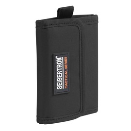 Seibertron Unisex Tactical 2.0 RFID Blocking Army Wallet Pocket Money Purse Spartan Wallet Gear Micro Wallet with Hook And Loop Closure Black