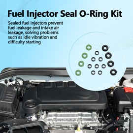 Fuel Injector Seal O-Ring Kit Compatible with Chevy Cruze Malibu Equinox Trax, Buick Encore Envision Regal LaCrosse, GMC Terrain Replaces 12673-056 483640