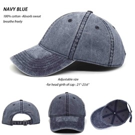 Guwfuve Paquete de 3 gorras de béisbol, unisex, gorro deportivo ajustable para adultos, Negro/Verde/Azul Marino, Grande