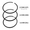 Riken Piston Ring Set Oversize (+0.50mm) 76.3mm for KUBOTA V1512