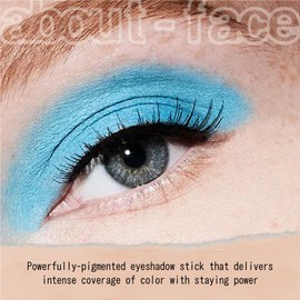 about-face Shadowstick – Long-Wear Cream Eyeshadow Stick – Matte & Pearly Finishes – Vegan, Cruelty-Free, Clean Beauty – 0.049 oz (Creature- Matte Blue)