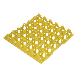 5PCS Egg Flats, Plastic Chicken, Egg Holder Egg Flats Egg Cartons Stackable Reusable Egg Crates Holder Trays for Storage Transportation Each Holds 30 Eggs (Yellow)