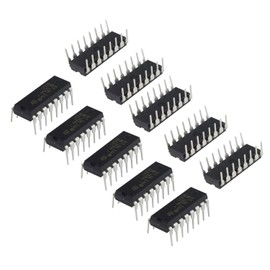 Luckkyme L293D DIP 16-pin IC Stepper Motor Drivers Controllers Motor Driver IC for Two Full or Four Half H Bridge Motor Control(10 Pieces)