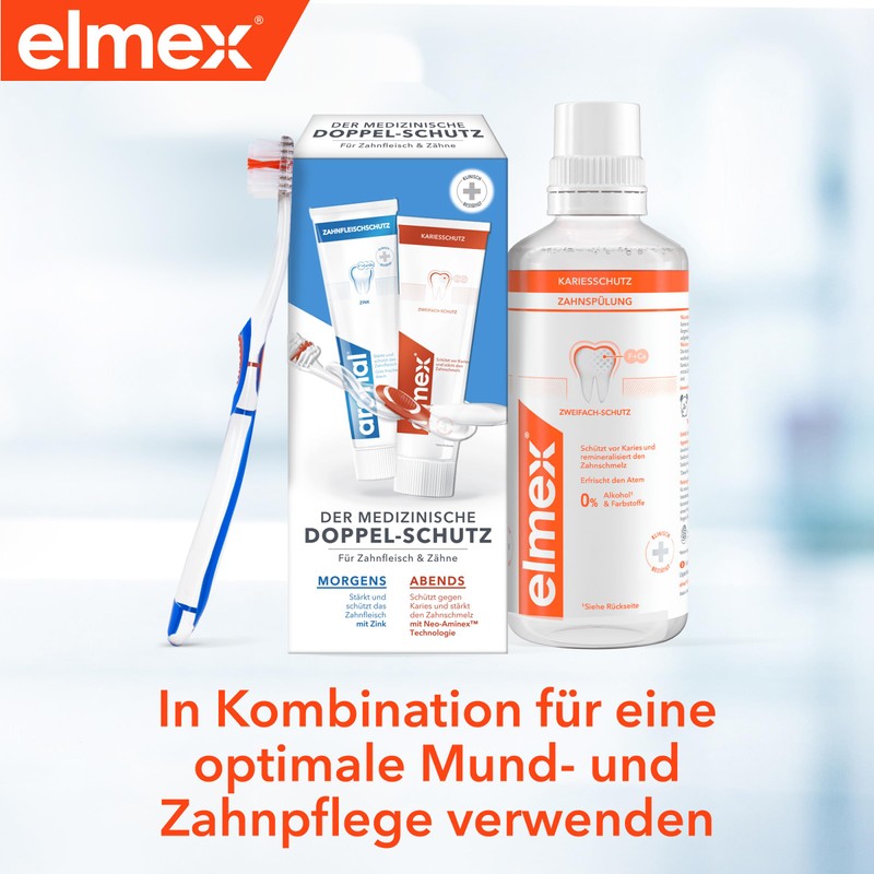 aronal And elmex Double Protection Toothpaste, 1 x Double Pack