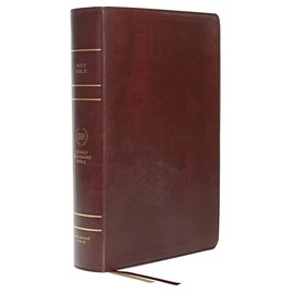 Legacy Standard Bible, Large Print Wide Margin Paste-Down Reddish-Brown Faux Leather (LSB)