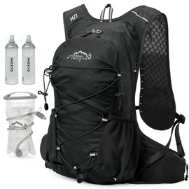 IX INOXTO Mochila de hidratación ligera de 18 litros con mochila de 2 litros de agua para mujeres y hombres, mochila de agua aislada para senderismo, correr, festivales, ciclismo
