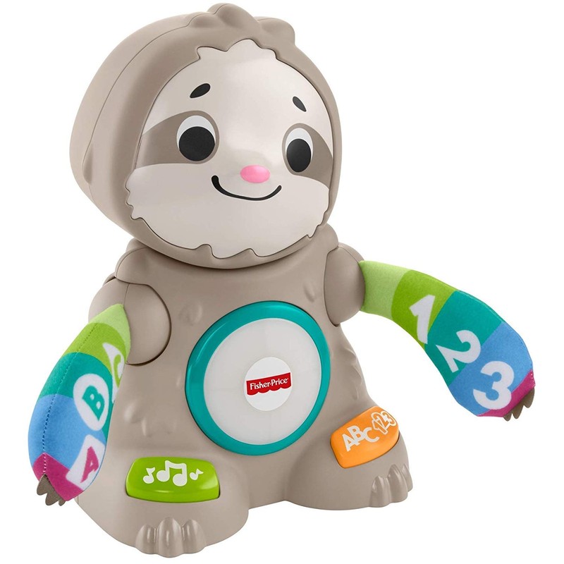 Fisher-Price Linkimals Learning Toy Smooth Moves Sloth with Interactive Music