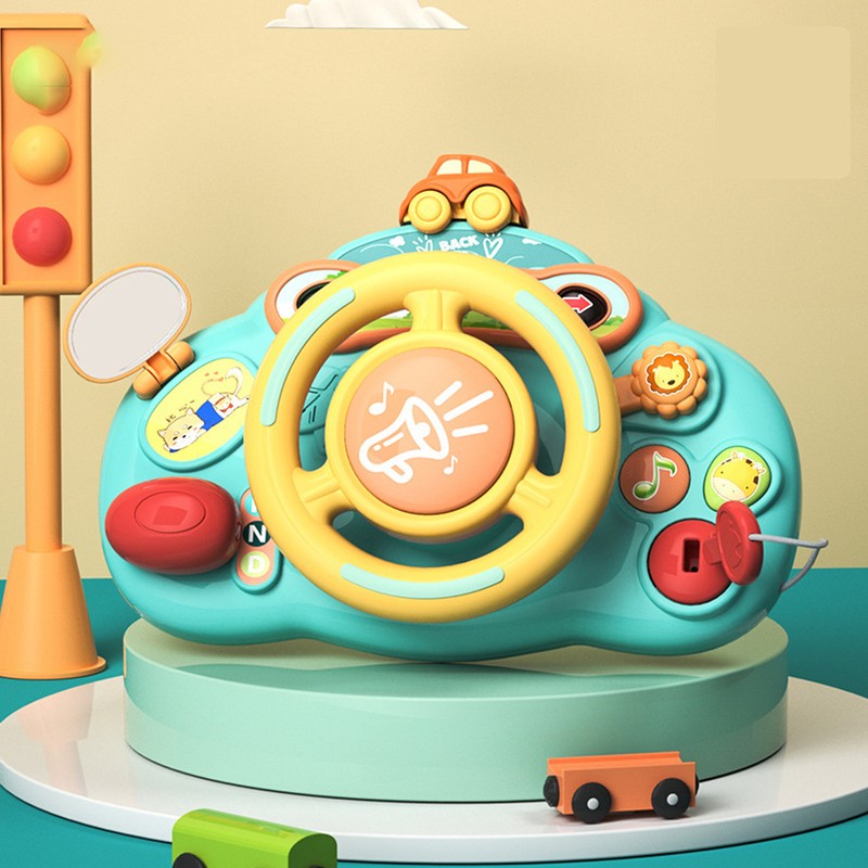 Simulation Steering Wheel Toy Interactive Educational Cute Ideal Gift Car