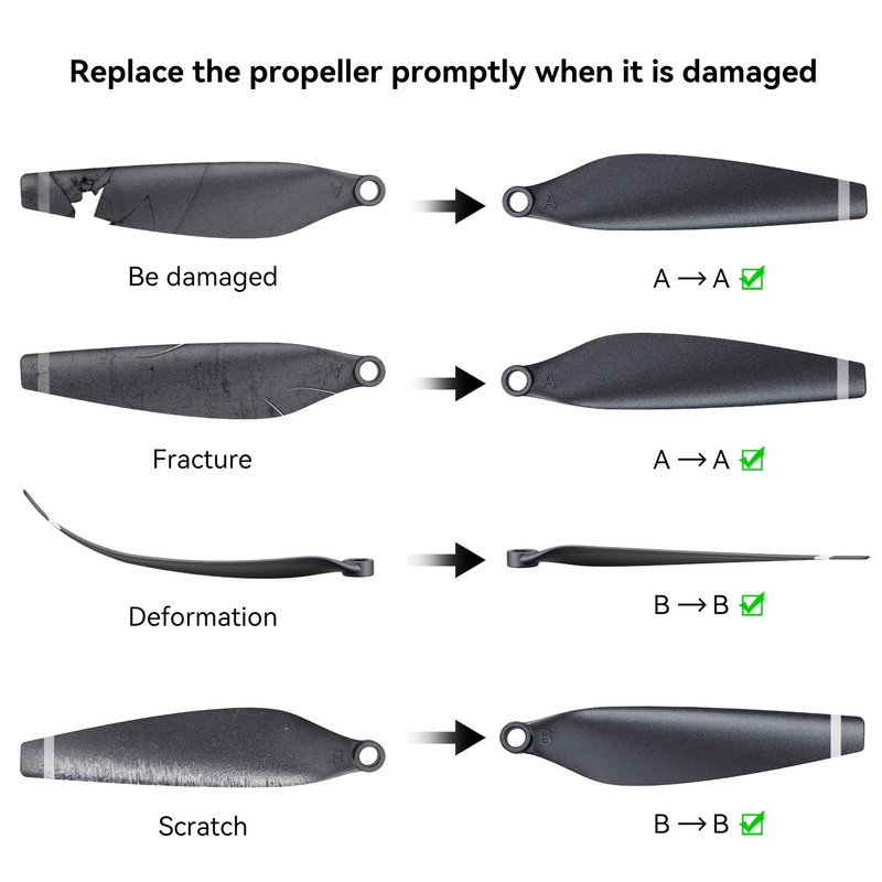 Bwine Drone 4 Pcs Original Propellers for F7MINI SE, RC