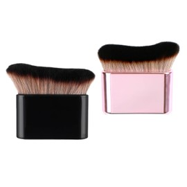 BEANPRECOY 2 Pcs Self Tanning Brush, Multi Functional Body Makeup Brush with Soft Bristles, Self Tanner Brush, Applicator Sunscreen Brush, Foundation Brush, for Face and Body (C)