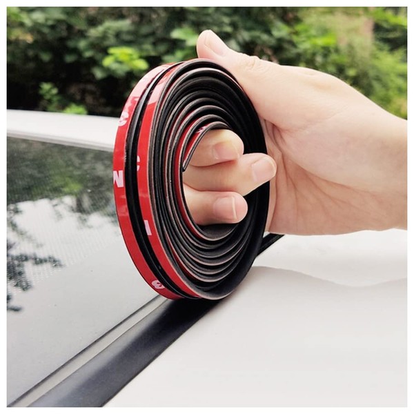 14MM x 23FT T-Shape Car Sunroof Seal Rubber Edge Trim,Cuttable