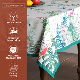 Maison d' Hermine Tropiques 100% Cotton Tablecloth 54 inch by 72 inch