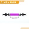 Partuto 2pcs 45mm/1.77in Car Splitter Support Rods Adjustable Front Rear