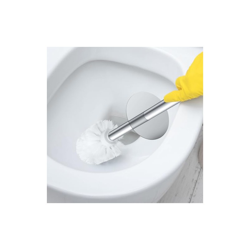 Juego de 2 Cepillo para Sanitario con Base, 37cm Blanco