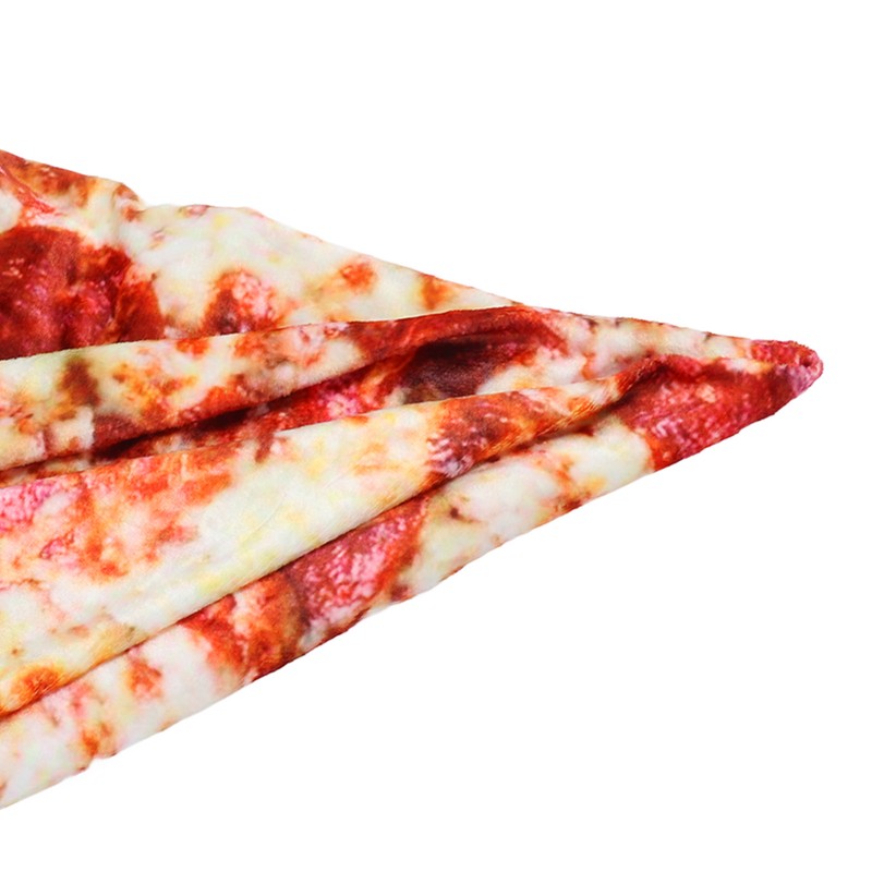 Kid Toddlers Pizza Pattern Rug Baby Washable Fluffy Playmat Round