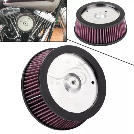 Unbranded Red Air Filter Element For Harley with Screamin' Eagle Intake Dyna Softail FXST